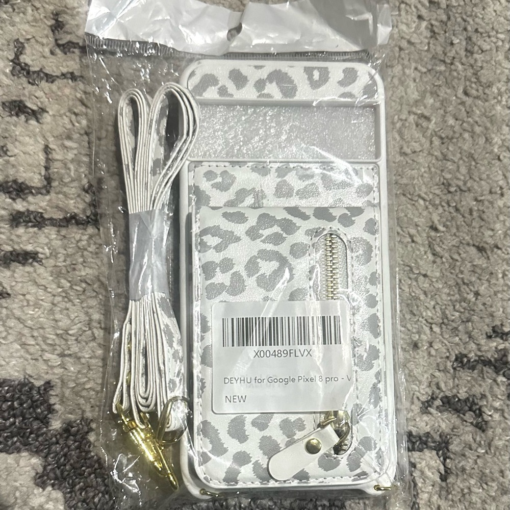 White Leopard Print Phone Case for Google Pixel 3 Pro